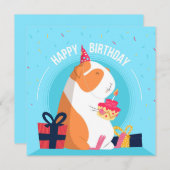 Birthday Hamster Feiertagskarte (Vorne/Hinten)