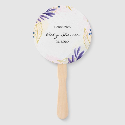 Birthday Hand Fans Luxus Fächer (Vorderseite)