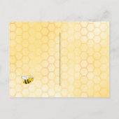 Birthday Happy Hummeln Party Save the Date Postkarte (Rückseite)