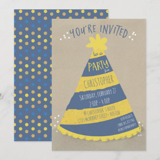 Birthday Hat Einladung