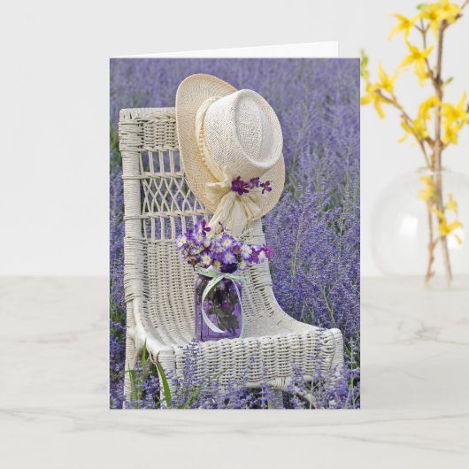 Birthday hat karte (Gelbe Blume)