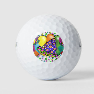 BIRTHDAY HATS DESIGN GOLFBALL