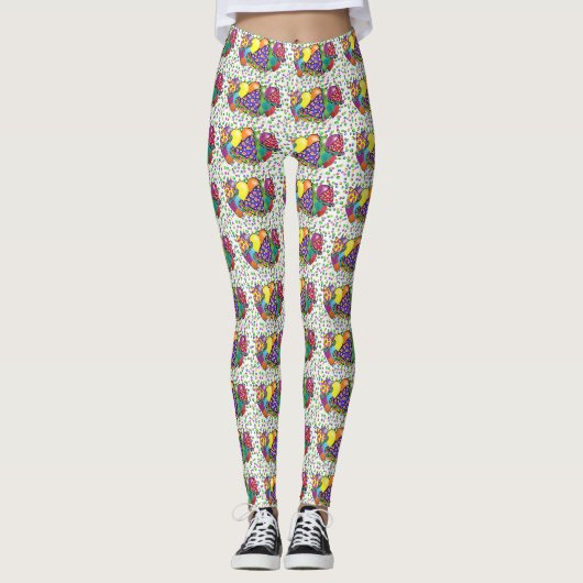 BIRTHDAY HATS DESIGN LEGGINGS (Vorderseite)
