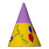 Birthday Hats Lila Mardi Gras Mask Balloons Partyhütchen (Rechts)