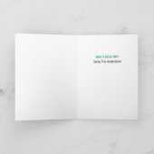 Birthday hazard caution sign punny birthday card karte (Innenseite)