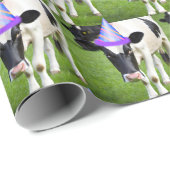 Birthday Heifer Holstein Cow Geschenkpapier (Rolleneckpunkt)