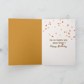 Birthday HerbstHamster in Walnut Muschel Karte (Innenseite)