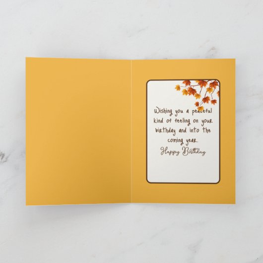 Birthday Herbstschwung Karte (Innenseite)