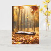 Birthday Herbstschwung Karte (Gelbe Blume)