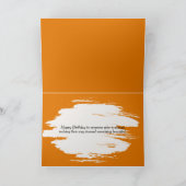 Birthday Herbstwoolbär Raupe Karte (Innenseite)