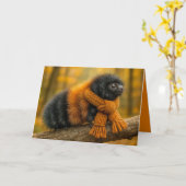 Birthday Herbstwoolbär Raupe Karte (Gelbe Blume)