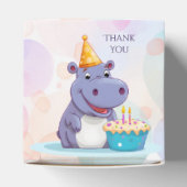 Birthday Hippo Favor Box Geschenkschachtel (Oben)
