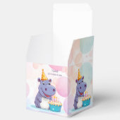 Birthday Hippo Favor Box Geschenkschachtel (Geöffnet)