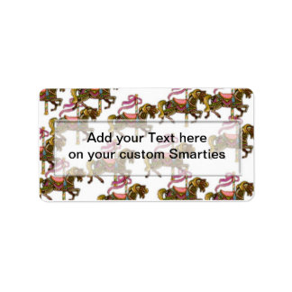 Birthday Horses Smartie Candy Wrappers Labels Adressaufkleber