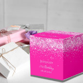 Birthday hot pink Confettgirl Geschenkschachtel