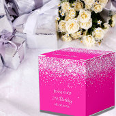 Birthday hot pink Confettgirl Geschenkschachtel