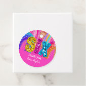 Birthday Hot Pink Rainbow Sequin Girl Geschenkanhänger (Beispiel)