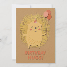 Birthday Hugs Igel Card