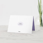 Birthday Hummingbird Splashing in a Iris Karte (Rückseite)