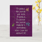 birthday humor for family memby karte (Gelbe Blume)