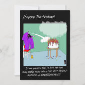 Birthday humour card for a Madness, Two tone fan (Vorderseite)