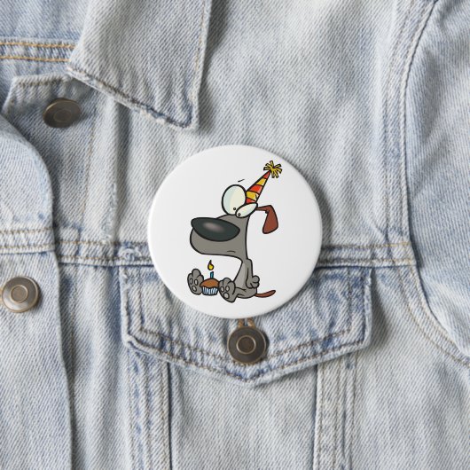 Birthday Hund Button (Beispiel)