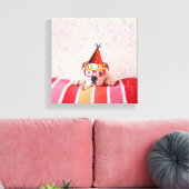 Birthday Hund Leinwanddruck (Insitu (Wohnzimmer))