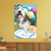 Birthday Hund Leinwanddruck (Insitu (Wohnzimmer))