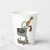 Birthday Hund Pappbecher (Vorderseite)