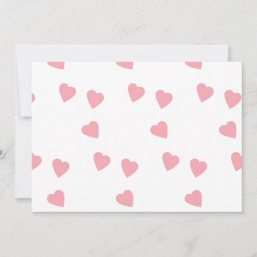 Birthday Hund Paw-ty Party Herz Valentines Einladung (Rückseite)