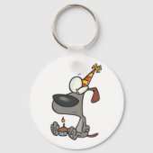 Birthday Hund Schlüsselanhänger (Vorderseite)