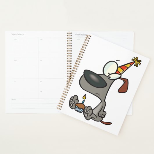 Birthday Hund Spiral Planner Planer (Anzeige)