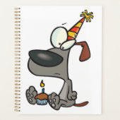 Birthday Hund Spiral Planner Planer (Vorderseite)