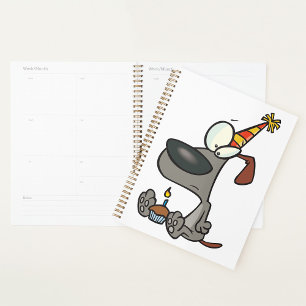 Birthday Hund Spiral Planner Planer