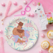 Birthday Hunk Paper Plate Pappteller (Party)