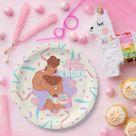 Birthday Hunk Paper Plate Pappteller (Party)