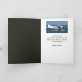 Birthday Husband Friend Small Bush Flugzeug Card Karte (Innenseite)