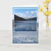 Birthday Husband, Inveraray, Schottland Karte (Gelbe Blume)