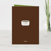 Birthday Husband Masculine Abstrakt Brown Card Karte (Rückseite)