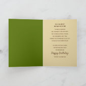 Birthday Husband Masculine Abstrakt Brown Card Karte (Innenseite)