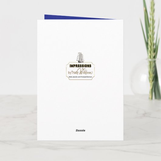 Birthday, Husband, Ship with Sails, Night Karte (Rückseite)