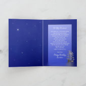 Birthday, Husband, Ship with Sails, Night Karte (Innenseite)