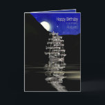 Birthday, Husband, Ship with Sails, Night Karte<br><div class="desc">Ideal card for any man in your life. See similar or same image available in many categories,  Son,  Dad,  brother usw. for Father's Day and/or Birthdays.</div>