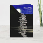 Birthday, Husband, Ship with Sails, Night Karte<br><div class="desc">Ideal card for any man in your life. See similar or same image available in many categories,  Son,  Dad,  brother usw. for Father's Day and/or Birthdays.</div>