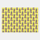 Birthday Husky Dog Geschenkpapier Set (Vorderseite 3)