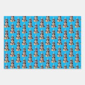 Birthday Husky Dog Geschenkpapier Set (Vorderseite 2)