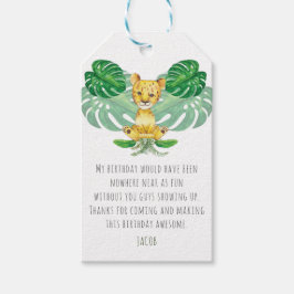 Birthday i Baptism Lion Illustration Geschenkanhänger