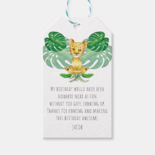 Birthday i Baptism Lion Illustration Geschenkanhänger