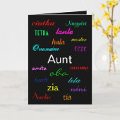 "Birthday I"-Karte einer Tante - Anpassbar Karte (Gelbe Blume)