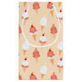 Birthday Ice Cream Cone mit Sprinklen Muster Kleine Geschenktüte (Rückseite)